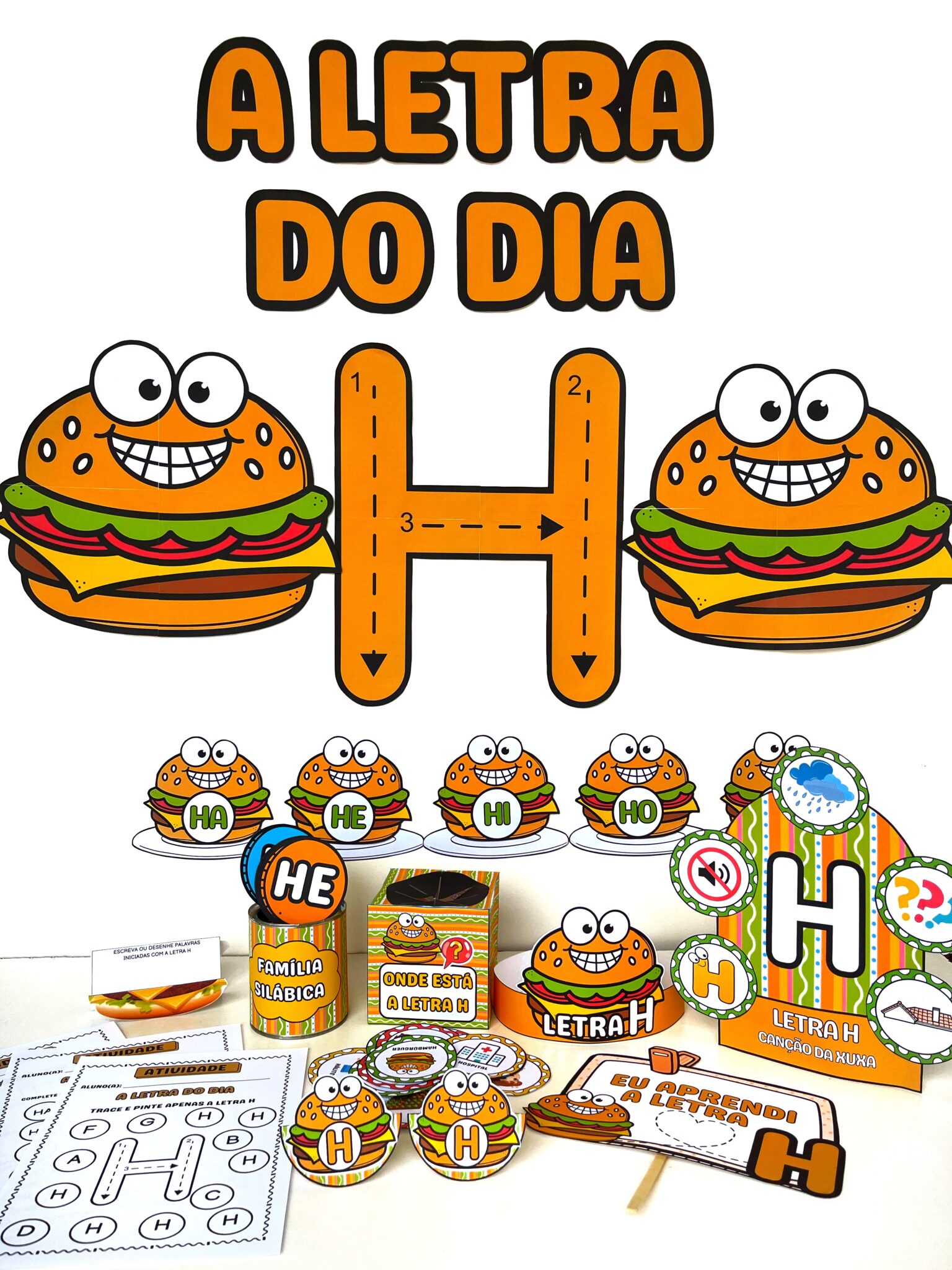 Kit letra H – Professora Cinara Maria: Recursos pedagógicos