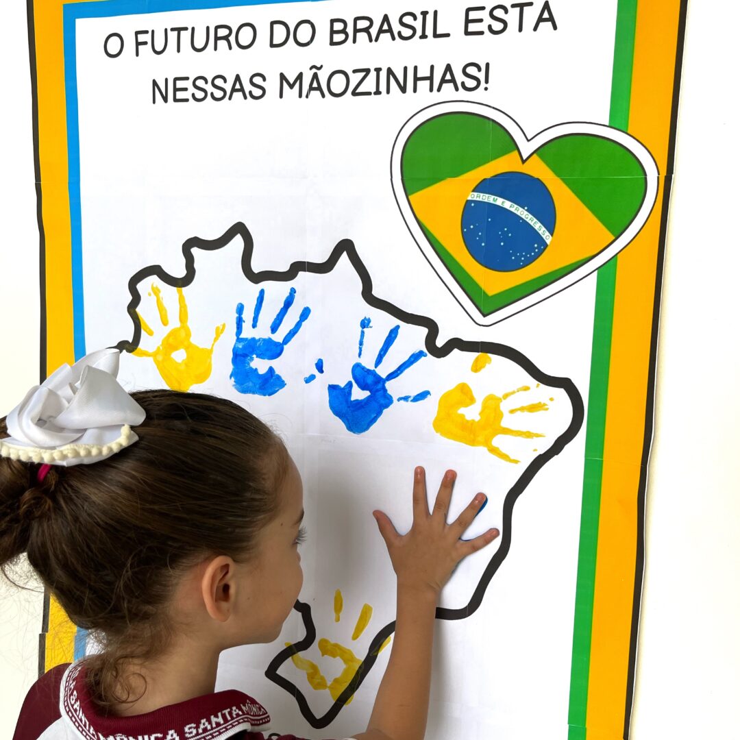Banner pintura coletiva dia da independência