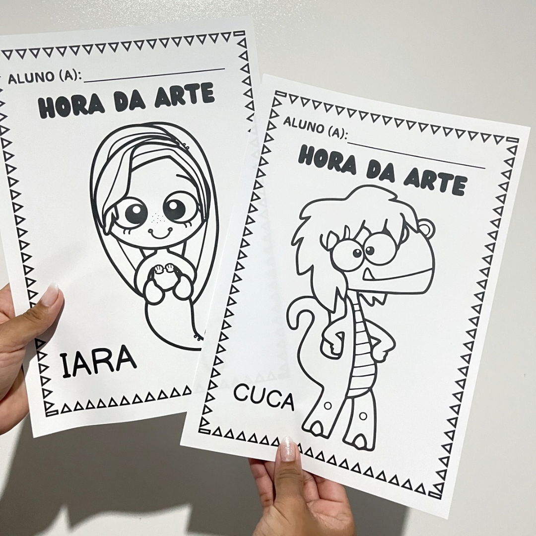 Colorindo os personagens do folclore