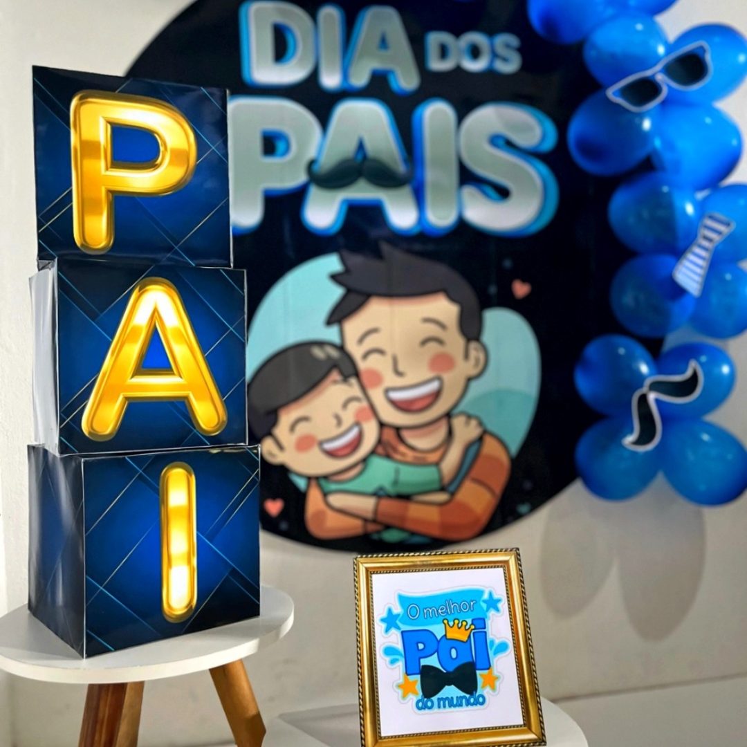 Kit painel redondo DIA DOS PAIS
