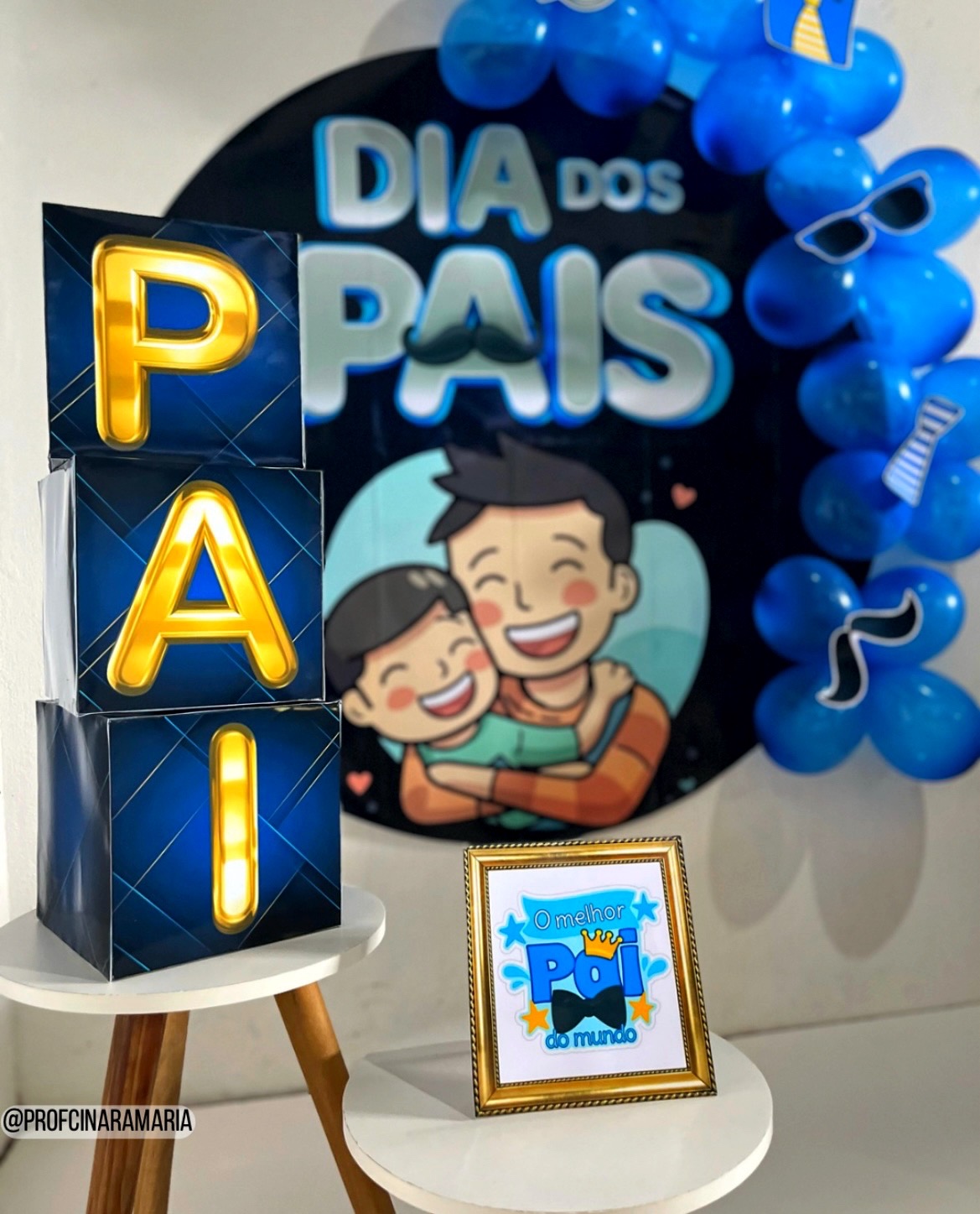 Kit painel redondo DIA DOS PAIS