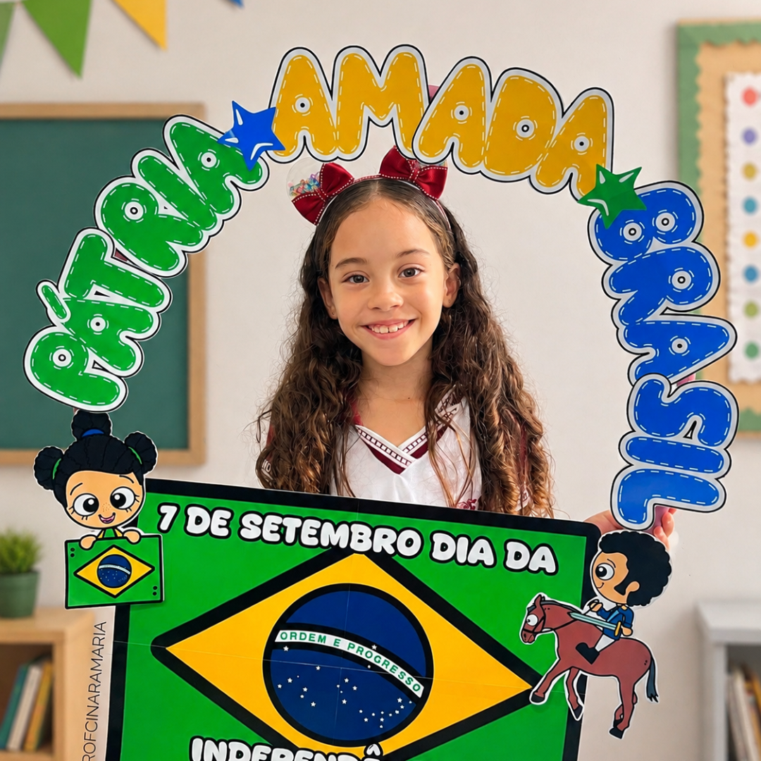 Decoração bambolê Independência do Brasil