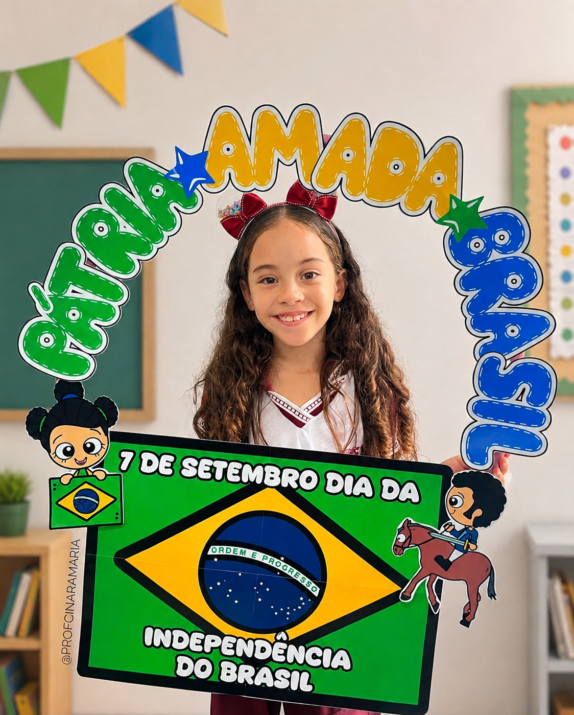 Decoração bambolê Independência do Brasil