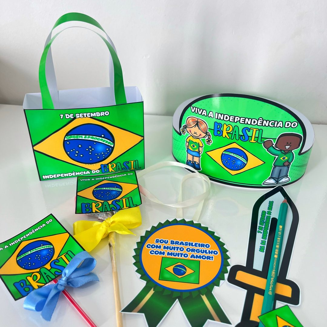 Kit lembrancinhas independência do Brasil