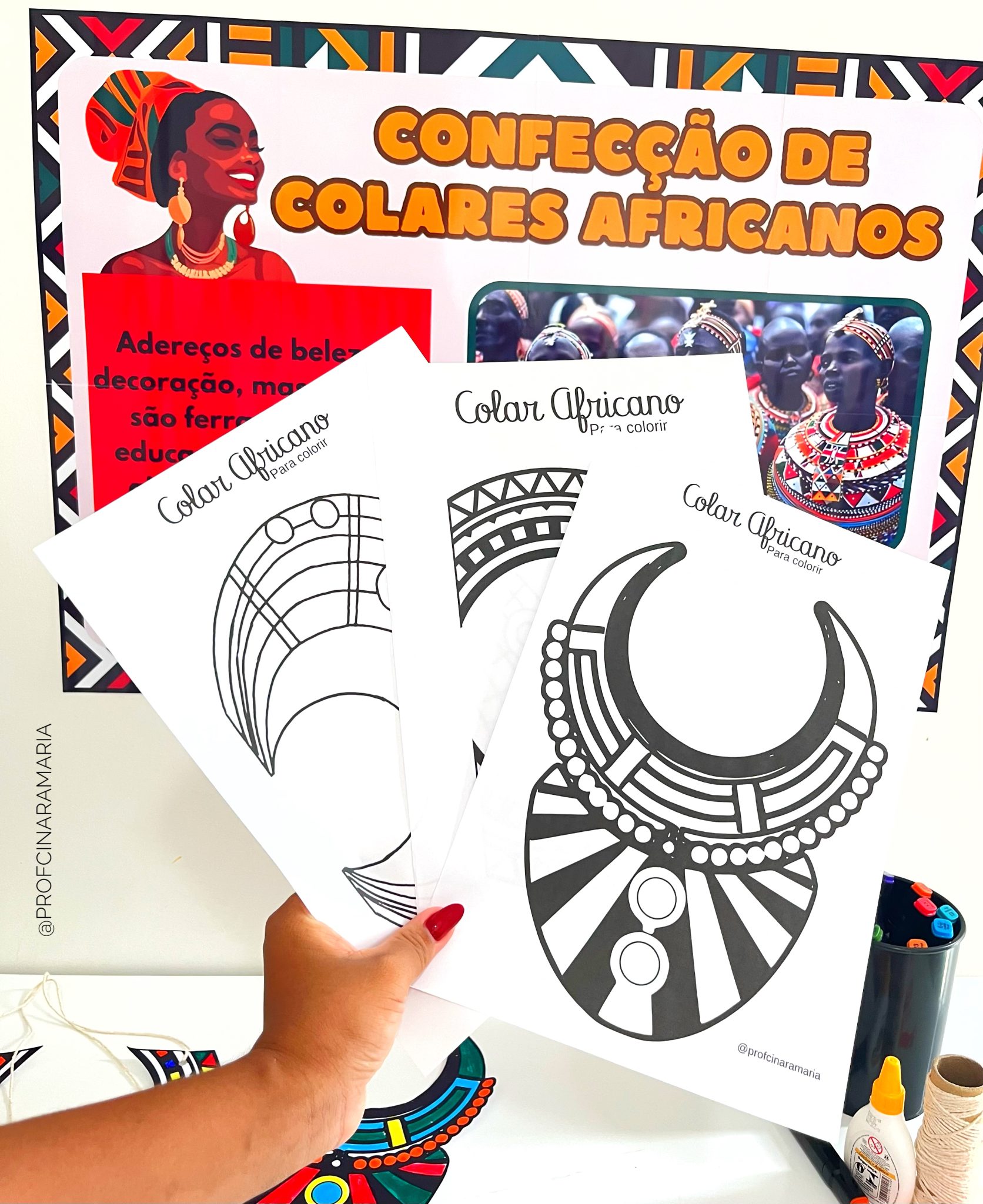 Confecção de colares africanos – Professora Cinara Maria: Recursos ...