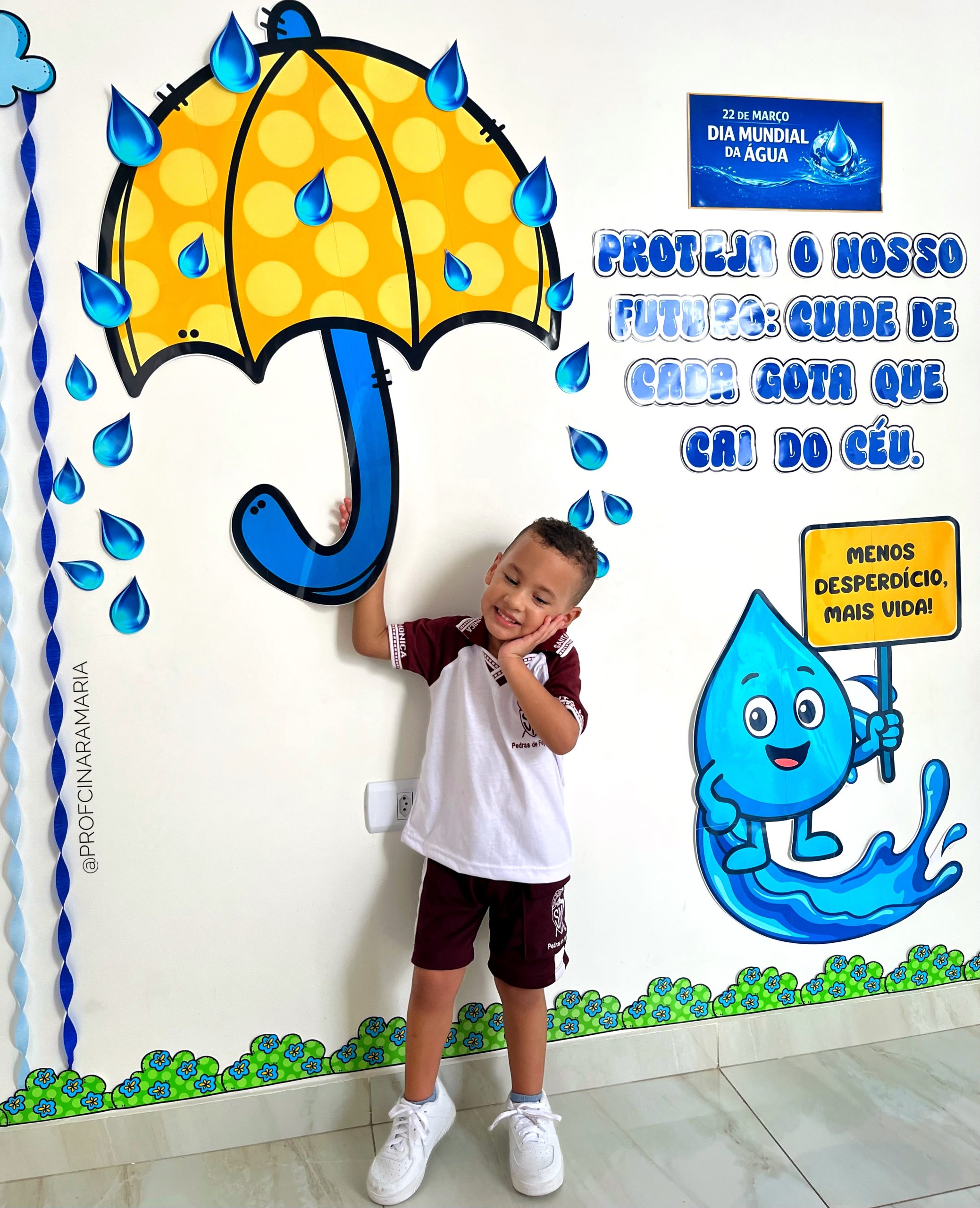 Painel para foto dia da Água