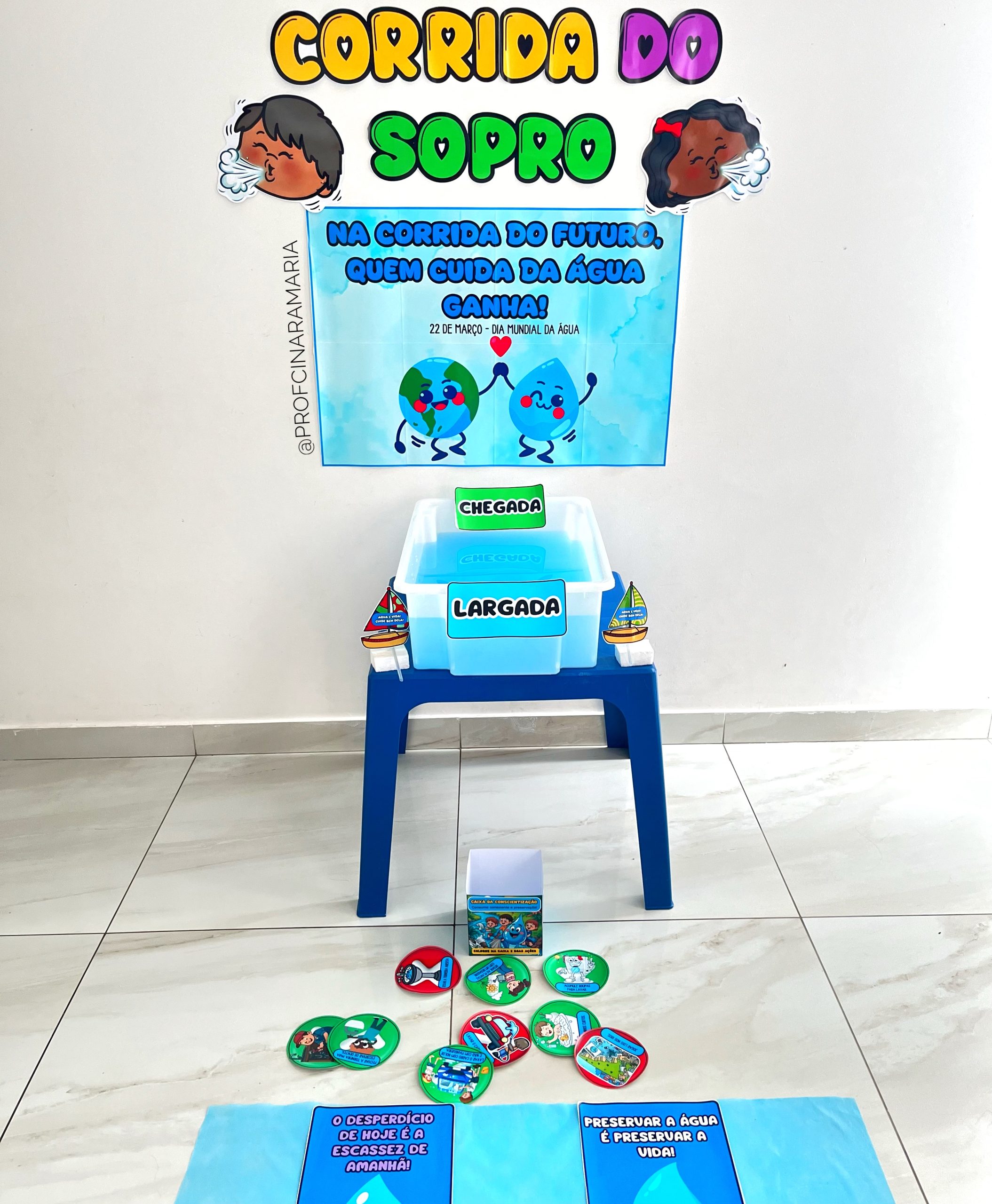 Brincadeira Corrida do Sopro DIA DA ÁGUA - Imagem 10