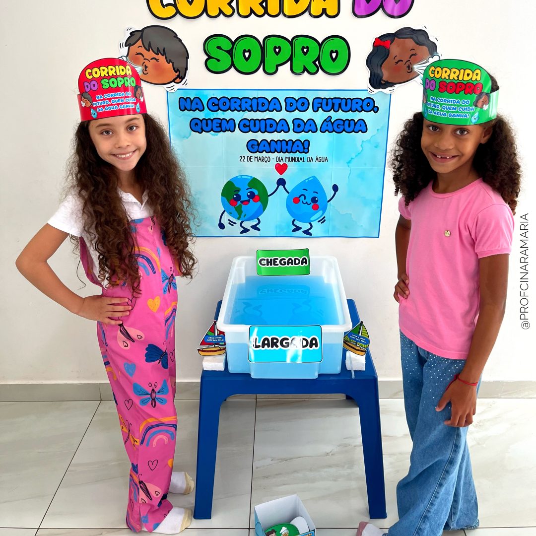 Brincadeira Corrida do Sopro DIA DA ÁGUA