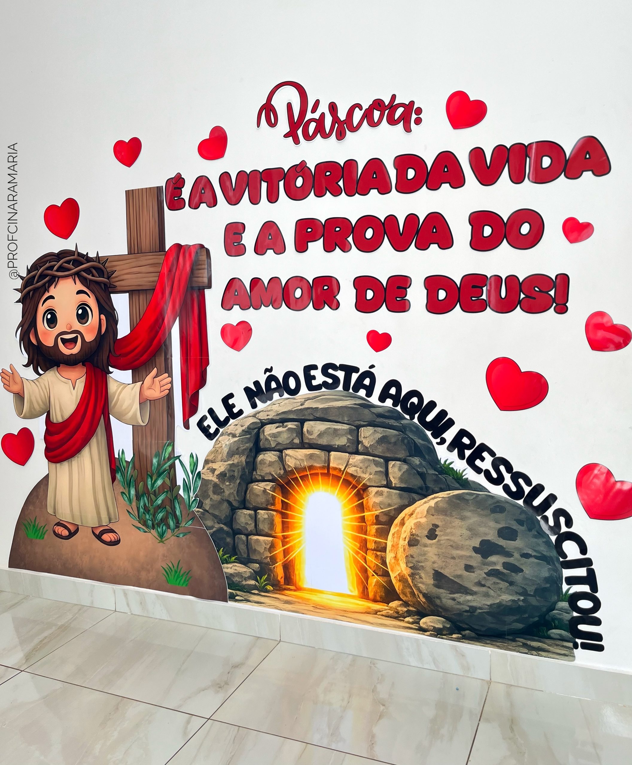 Painel Jesus a verdadeira Páscoa