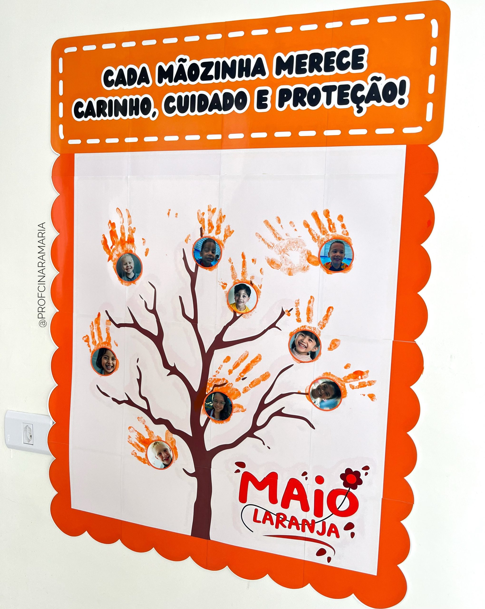 Banner pintura coletiva MAIO LARANJA