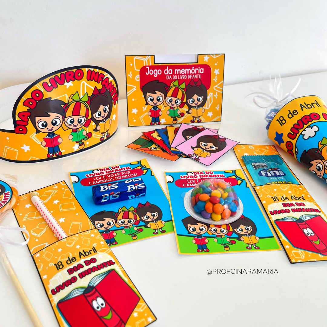 Kit lembrancinhas DIA DO LIVRO INFANTIL