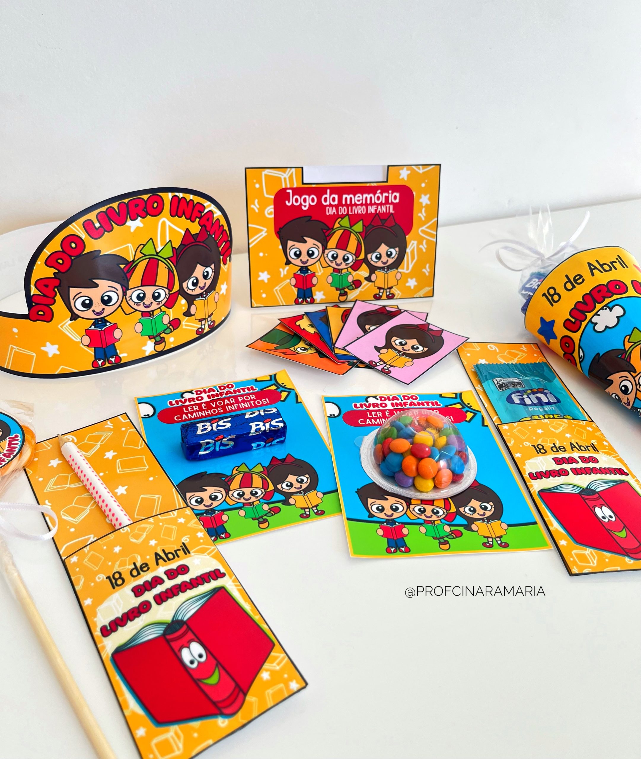 Kit lembrancinhas DIA DO LIVRO INFANTIL