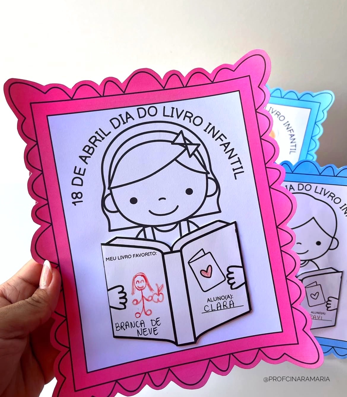 Quadrinho lembrancinha DIA DO LIVRO INFANTIL - Imagem 2