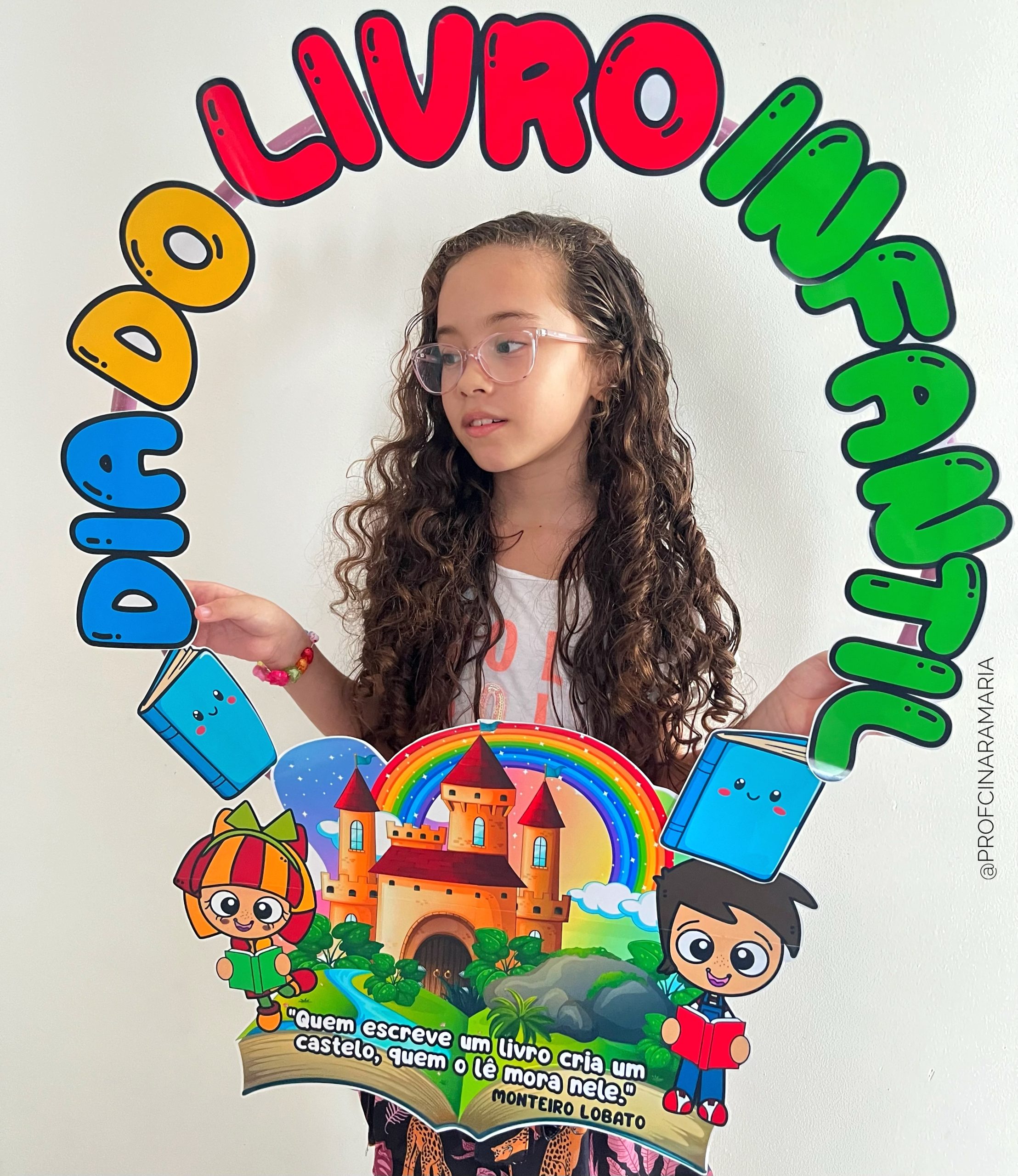 Decoração bambolê DIA DO LIVRO INFANTIL