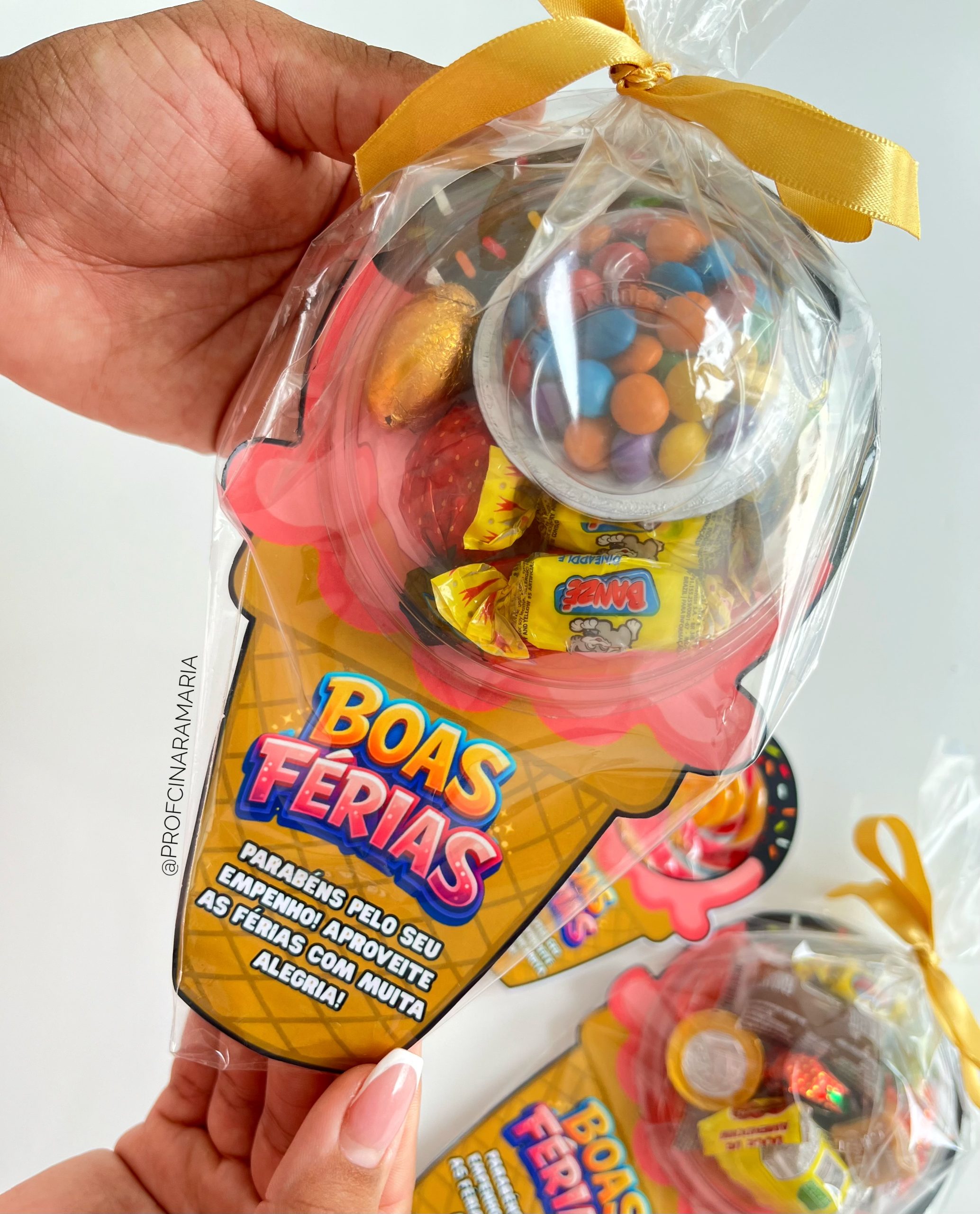 Lembrancinha cartão sorvete BOAS FÉRIAS - Imagem 5