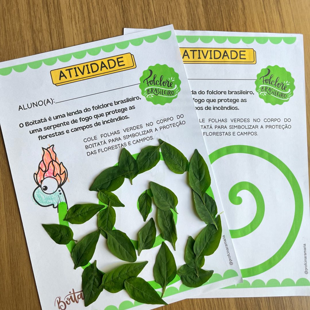 Atividade interativa folclore BOITATÁ