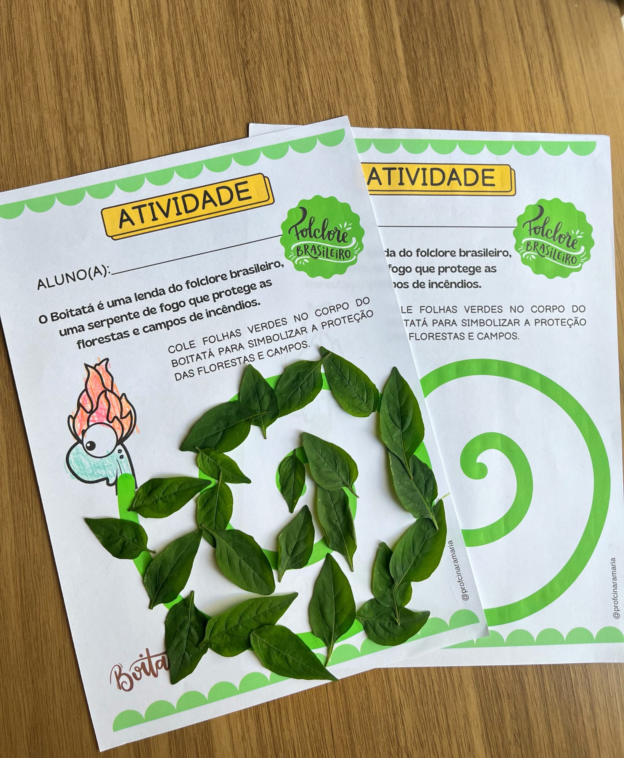 Atividade interativa folclore BOITATÁ