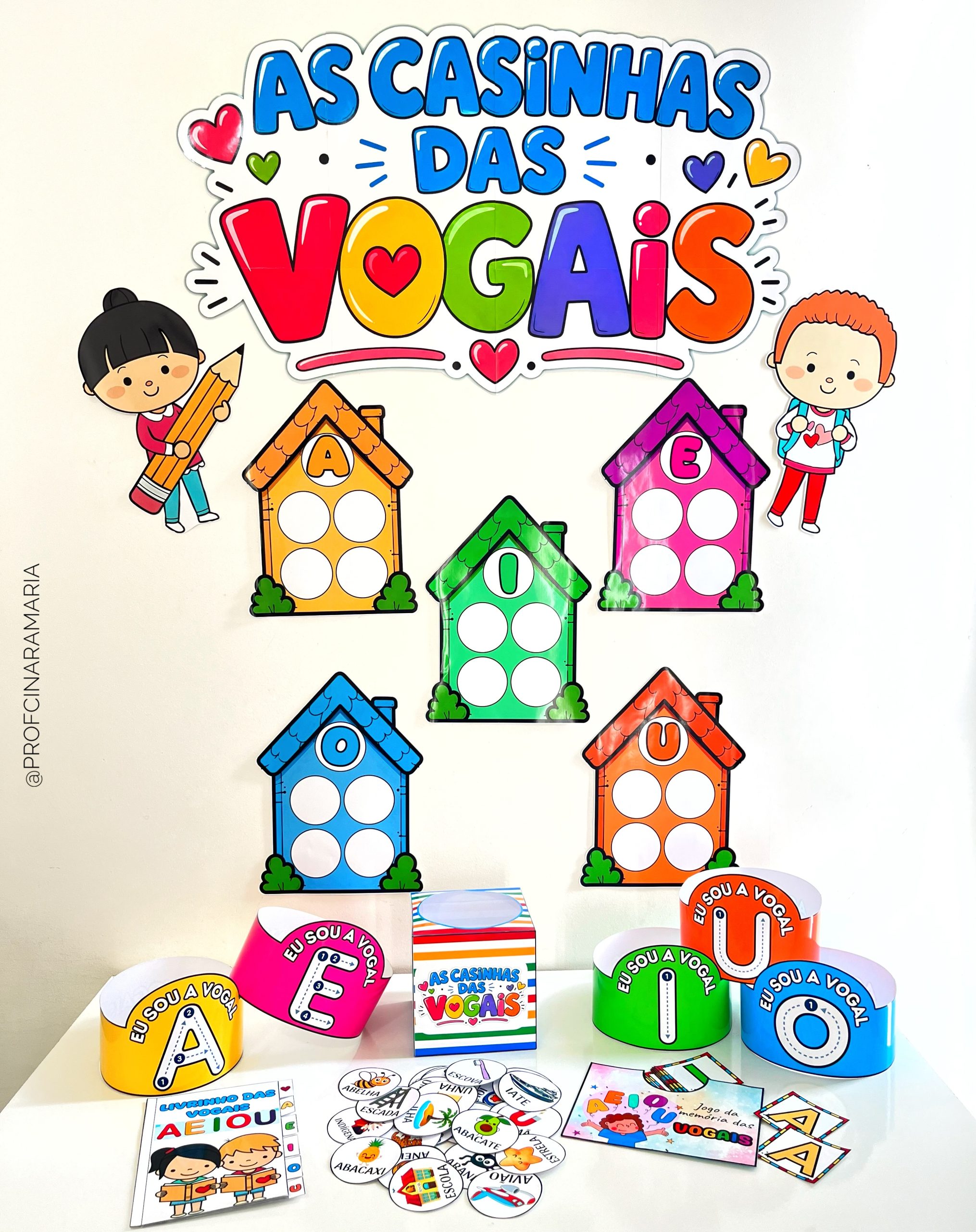 Kit as casinhas das VOGAIS