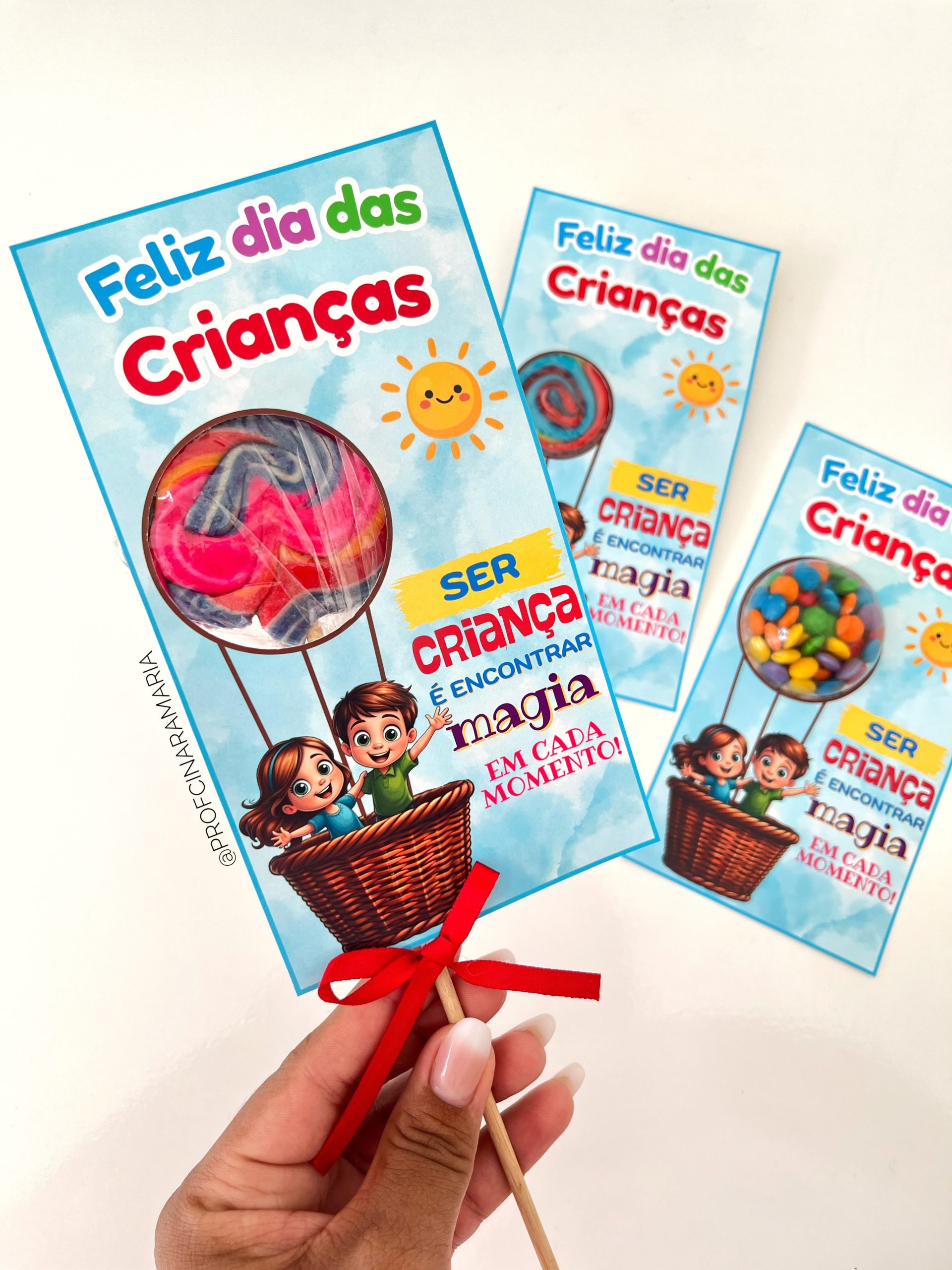 Cartão doce balão DIA DAS CRIANÇAS