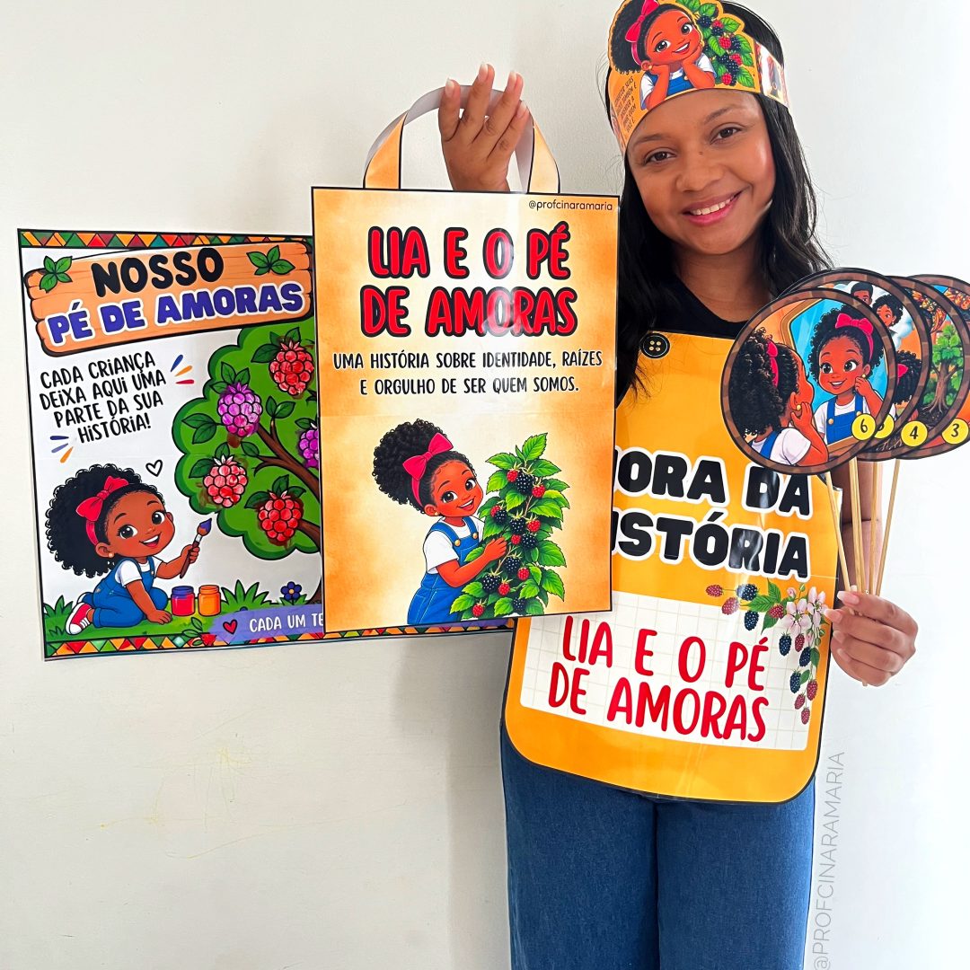 História na sacola LIA E O PÉ DE AMORAS